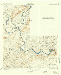 1932 Map of Marble Falls, 1949 Print