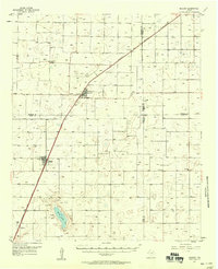 1957 Map of Meadow, TX, 1958 Print