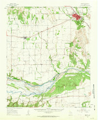 Download a high-resolution, GPS-compatible USGS topo map for Memphis, TX (1963 edition)