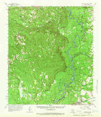 1959 Map of Merryville, LA, 1966 Print