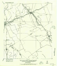 1956 Map of Milano, TX