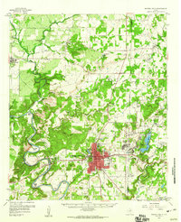 Download a high-resolution, GPS-compatible USGS topo map for Mineral Wells, TX (1960 edition)