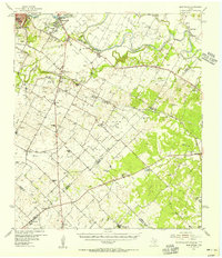 1955 Map of Montopolis, 1956 Print