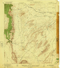 preview thumbnail of historical topo map of Brewster County, TX in 1921