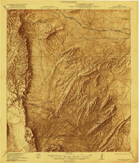 preview thumbnail of historical topo map of Brewster County, TX in 1921