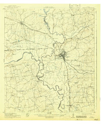 1914 Map of Navasota, 1942 Print