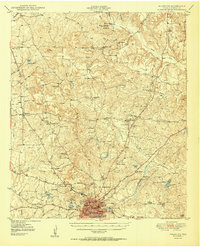 1950 Map of Palestine, TX