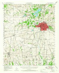 Download a high-resolution, GPS-compatible USGS topo map for Paris, TX (1966 edition)