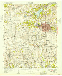 preview thumbnail of historical topo map of Paris, TX in 1949