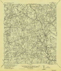 1936 Map of Pettus