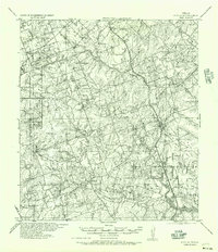 1956 Map of Pettus, TX