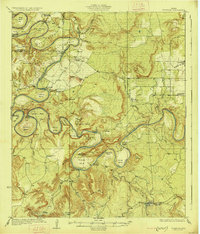 preview thumbnail of historical topo map of Palo Pinto County, TX in 1927
