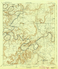 preview thumbnail of historical topo map of Palo Pinto County, TX in 1927