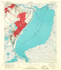 Download a high-resolution, GPS-compatible USGS topo map for Port Arthur, TX (1967 edition)