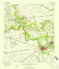 Download a high-resolution, GPS-compatible USGS topo map for Richmond, TX (1958 edition)