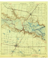 1925 Map of San Patricio County, TX, 1941 Print
