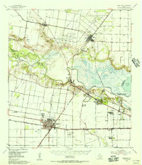 1954 Map of Robstown, TX, 1956 Print