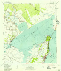 Download a high-resolution, GPS-compatible USGS topo map for Rockport, TX (1956 edition)