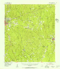 Download a high-resolution, GPS-compatible USGS topo map for Roganville, TX (1956 edition)