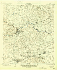 1928 Map of Round Rock, TX, 1945 Print
