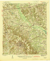1945 Map of Rusk