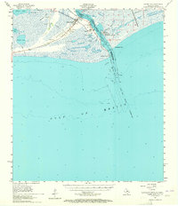 Download a high-resolution, GPS-compatible USGS topo map for Sabine Pass, TX (1965 edition)