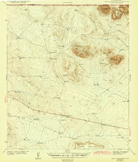 Download a high-resolution, GPS-compatible USGS topo map for San Antonio Mtn, TX (1943 edition)