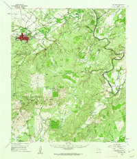 Download a high-resolution, GPS-compatible USGS topo map for San Saba, TX (1962 edition)