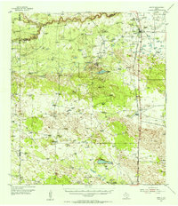 1954 Map of Sarita, TX, 1956 Print