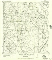 1934 Map of Atascosa County, TX, 1940 Print
