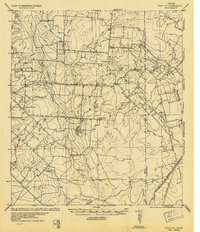 1934 Map of Atascosa County, TX, 1956 Print