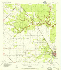 Download a high-resolution, GPS-compatible USGS topo map for Sinton, TX (1956 edition)