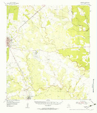 1954 Map of Goliad County, TX, 1956 Print