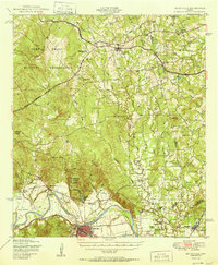 preview thumbnail of historical topo map of Smithville, TX in 1950