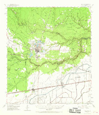1955 Map of Sour Lake, 1970 Print