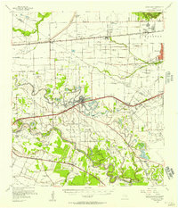 Download a high-resolution, GPS-compatible USGS topo map for Sugar Land, TX (1957 edition)