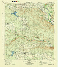preview thumbnail of historical topo map of Kinney County, TX in 1944