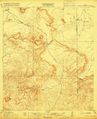 Download a high-resolution, GPS-compatible USGS topo map for Tascotal Mesa, TX (1917 edition)
