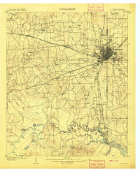 1909 Map of Texarkana