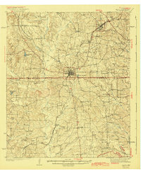 1943 Map of Troup
