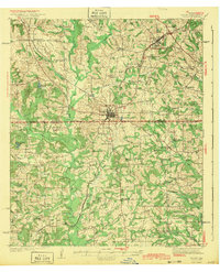 1943 Map of Troup, TX