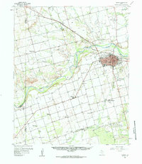 1958 Map of Vernon, TX, 1984 Print