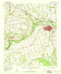 1958 Map of Vernon, TX, 1959 Print