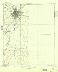 1928 Map of San Angelo, TX, 1949 Print
