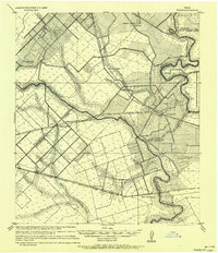 preview thumbnail of historical topo map of Wallis, TX in 1956