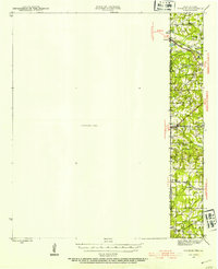 1943 Map of Waskom, 1954 Print