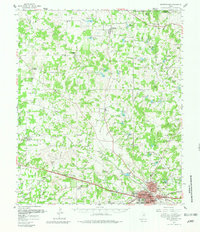 preview thumbnail of historical topo map of Weatherford, TX in 1959