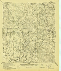 preview thumbnail of historical topo map of Atascosa County, TX in 1942