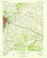 Download a high-resolution, GPS-compatible USGS topo map for Wichita Falls East, TX (1958 edition)