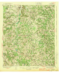 1943 Map of Winona, TX